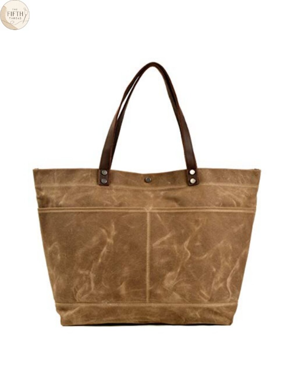 Waxed Canvas Travel Tote Bag Extra Large Carryall Shoulder Bag